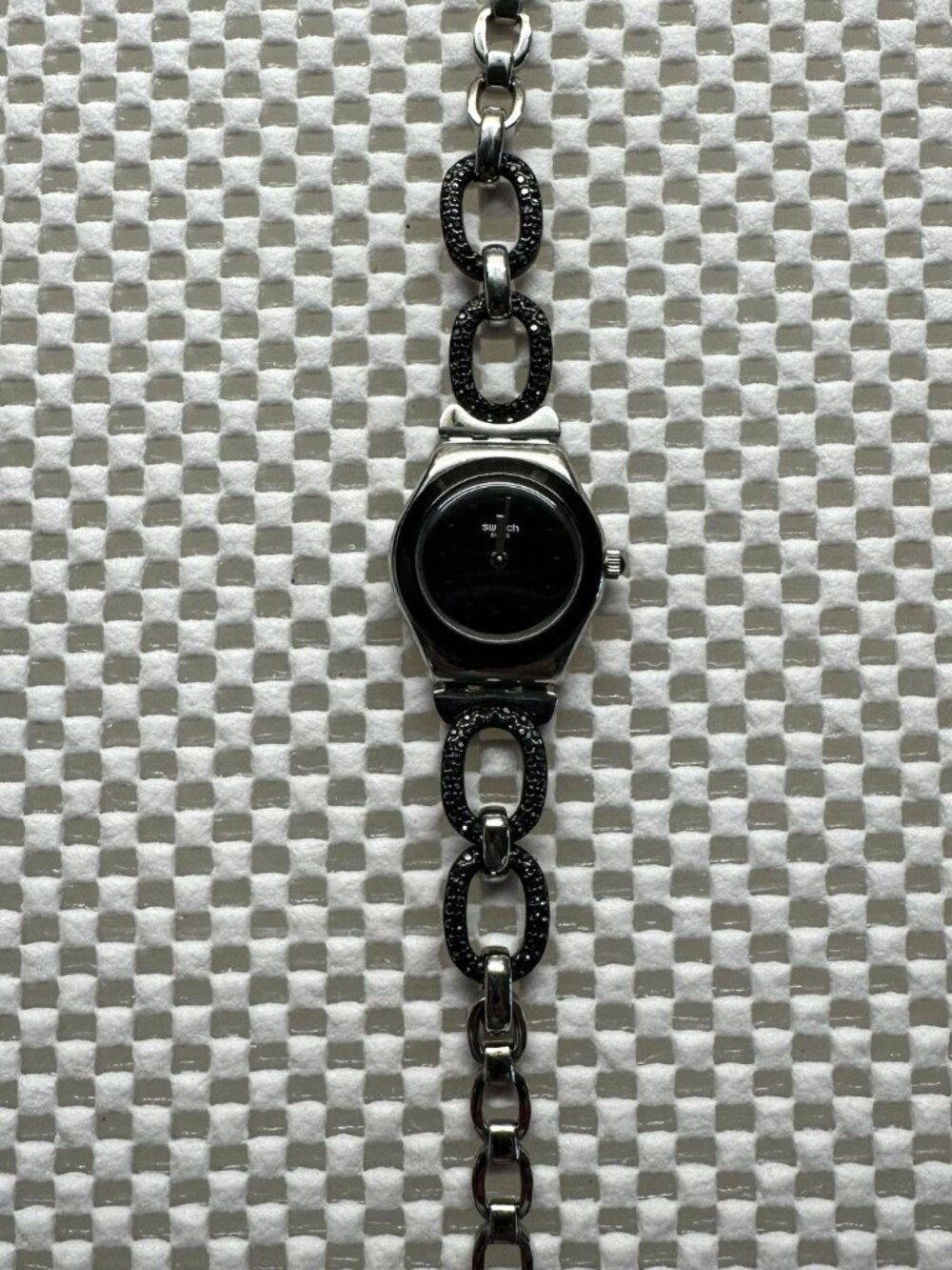 Swatch Watch Iron Lady Black Glitter YSS293G Classic 2015